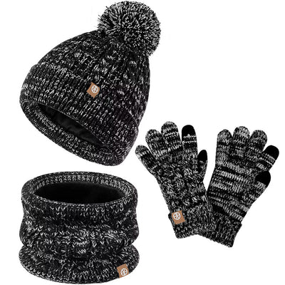 Conjunto Abrigador Infantil: Gorro, Bufanda y Guantes de Felpa para Invierno - Image 3