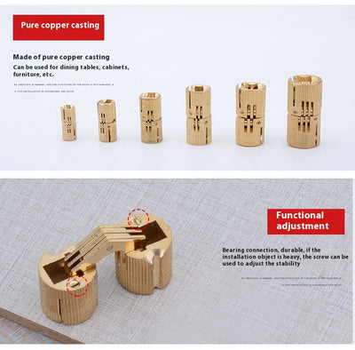 Bisagra Oculta Plegable 180° de Cobre para Cajas y Muebles - Image 12