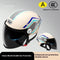 Helmet 3C With Double Visor, Khaki Brown