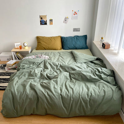 Juego de Cama 4 Piezas Algodón 100% Puro Diseño Minimalista Japonés - Image 10