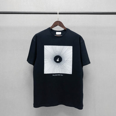 Camiseta Suelta de Manga Corta para Parejas - Estilo Urbano Moderno - Image 15