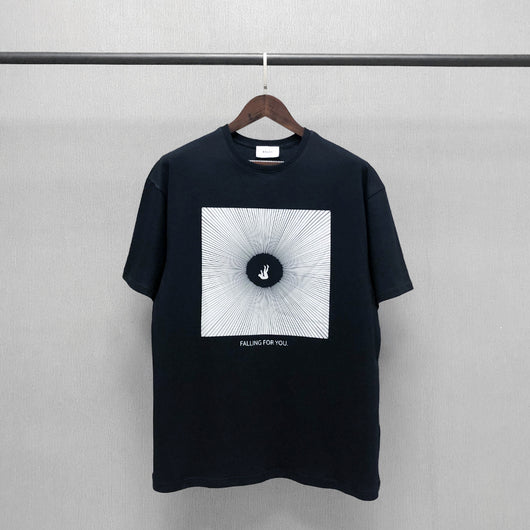 Camiseta Suelta de Manga Corta para Parejas - Estilo Urbano Moderno - Image 15