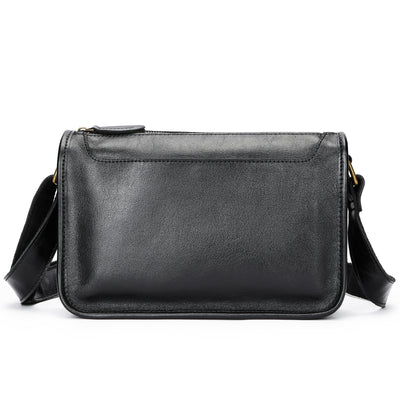 Bolsa Bandolera de Cuero Genuino para Hombre - Estilo Casual Messenger - Image 10