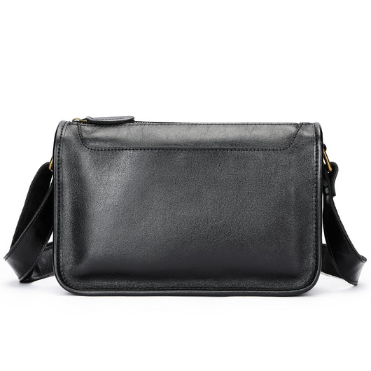 Bolsa Bandolera de Cuero Genuino para Hombre - Estilo Casual Messenger - Image 10