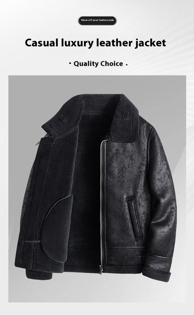 Abrigo de Lana de Cordero para Invierno Hombre - Image 12