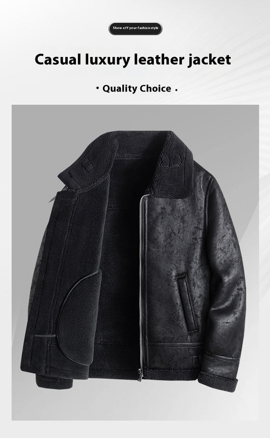 Abrigo de Lana de Cordero para Invierno Hombre - Image 12