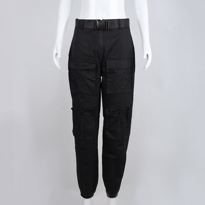 Pantalones Cargo Cintura Alta Slim Fit con Bolsillos para Mujer - Image 3