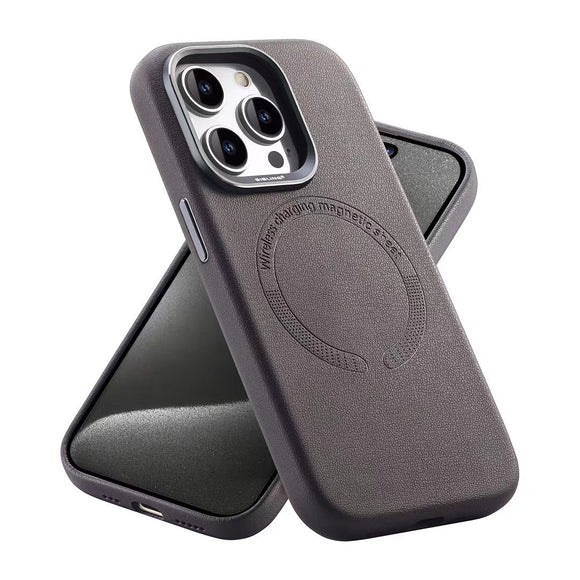 Funda Magnética para Teléfono de Cuero Ejecutivo