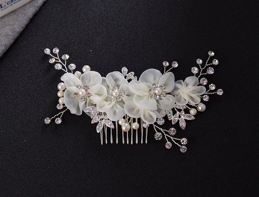 Tocado de Flores de Cristal Hecho a Mano - Elegancia y Estilo - Image 14