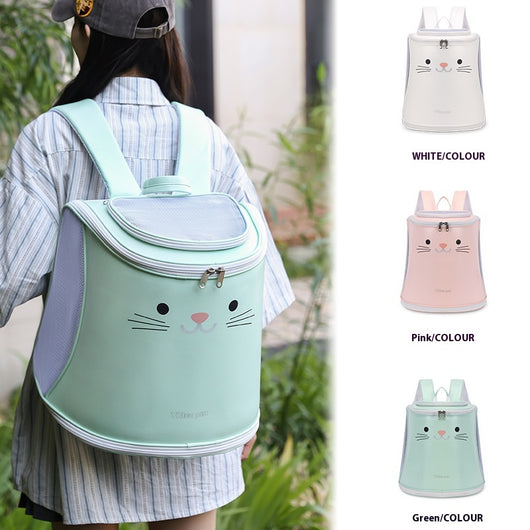 Mochila Transportadora Plegable para Mascotas - Gran Capacidad para Gatos y Perros - Image 2