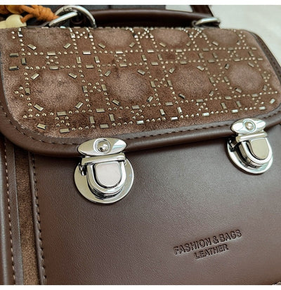 Bolsa Mensajera Cuadrada Texturizada para Mujer - Compacta y Versátil - Image 19