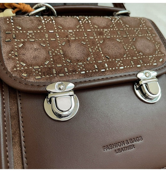 Bolsa Mensajera Cuadrada Texturizada para Mujer - Compacta y Versátil - Image 19
