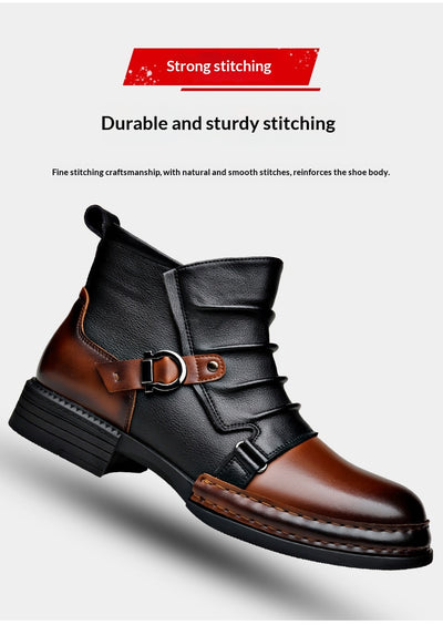 Botas Térmicas Retro Estilo Británico para Hombre con Forro de Lana y Cierre Lateral - Image 19