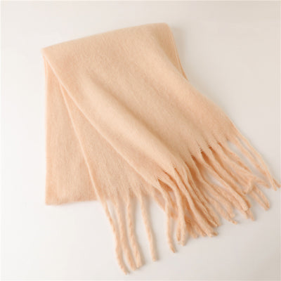 Bufanda Larga de Invierno con Borlas - Abrigo Versátil y Cálido - Image 58