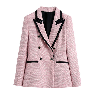 Blazer Doble Botonadura Estilo Europeo Casual para Mujer - Image 7