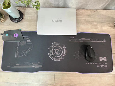 Tapete Gaming Luminoso Impermeable con Interfaz USB para Ratón - Image 7