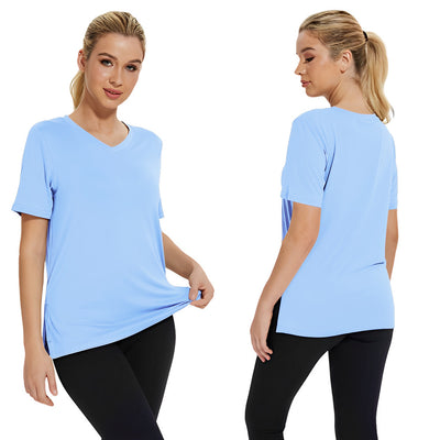 Blusa Suelta de Verano Cuello Redondo con Abertura Lateral - Image 19