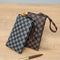 Billetera Plaid con Cierre de Cremallera para Hombre Fashion Personality