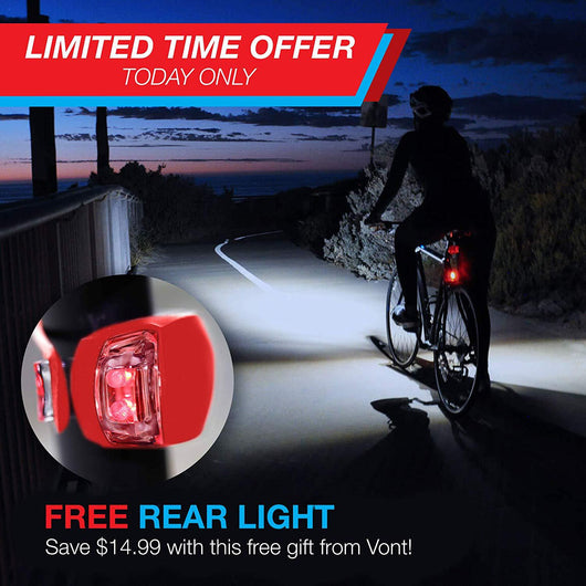 Juego de Luces para Bicicleta - Faro Delantero y Luz Trasera con Soporte - Image 3