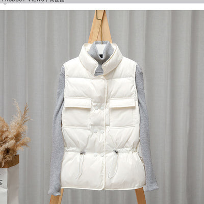 Chaleco de Algodón con Cuello Alzado para Mujer - Image 16