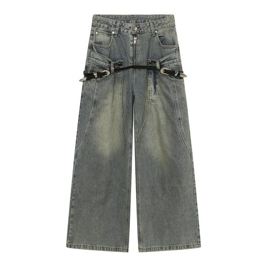 Jeans Hip Hop Hombre Cintura Suelta Diseño Verano - Image 6
