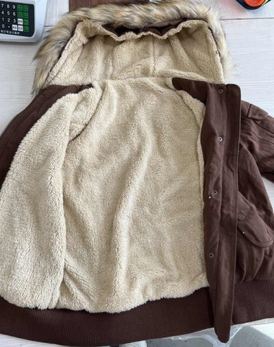 Chaqueta Corta Estilo Retro Americano con Capucha - Image 6