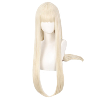 Peluca Anime con Flequillo Dorado Leche - Cosplay Premium - Image 6