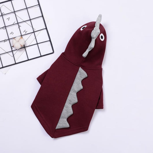 Ropa para Mascotas en Algodón y Terciopelo - Diseño Dinosaurio - Image 4