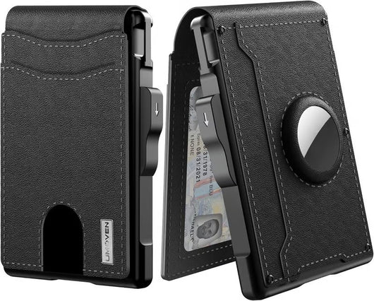 Cartera Hombre Portacédulas Gran Capacidad Fibra Carbono Metal - Image 11