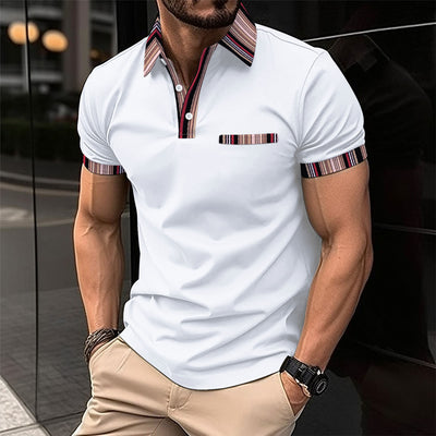 Playera Casual para Hombre con Cuello Estampado - Image 4