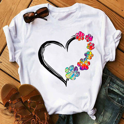 Playera con Estampado de Patita de Perro - Amor Canino - Image 3