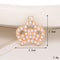 Jeans Button Hole Shoes Diy Accessories Bright Crystal Classic Estilo Ornament Accessories Upper Pearl Flower C499 Transparente