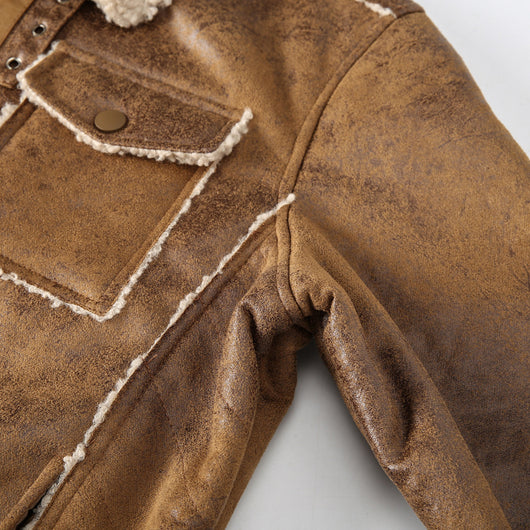 Chaqueta Retro Casual para Hombre Talla Grande con Solapa de Terciopelo - Image 17