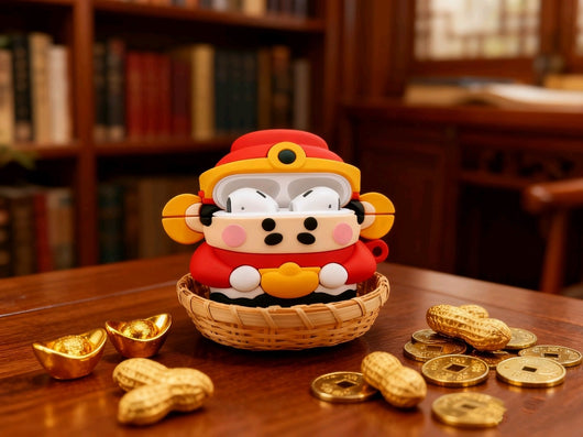 Funda para Audífonos Bluetooth Dios de la Prosperidad - Diseño Kawaii - Image 10