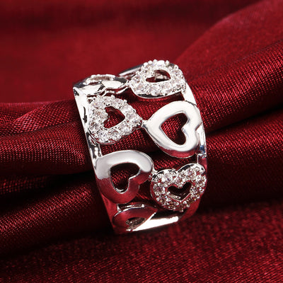 Anillo Corazón Calado con Diamantes - Image 10
