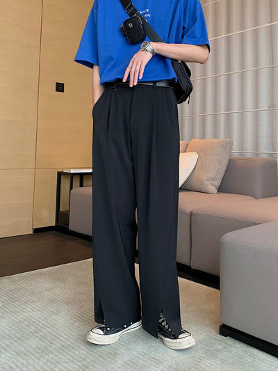 Pantalones Largos Coreanos Anchos para Hombre - Estilo Versátil y Moderno - Image 12