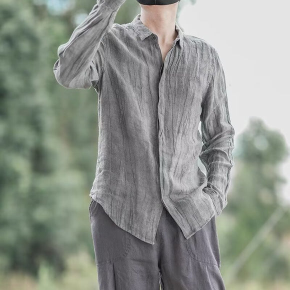 Chaqueta Camisa Casual de Personalidad Única para Hombre