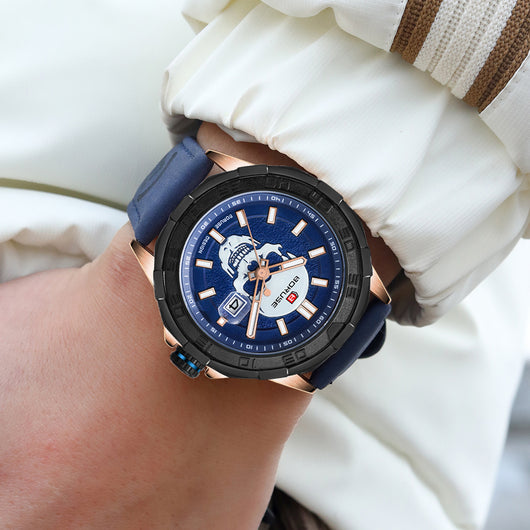 Reloj Deportivo Resistente al Agua con Calendario y Correa de Cuero - Image 6
