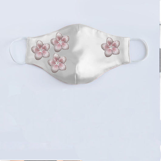 Mascarilla Protectora Floral Tridimensional para Bodas