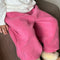 Pantalones de Buzo para Niñas Rojo Rosado - Otoño e Invierno
