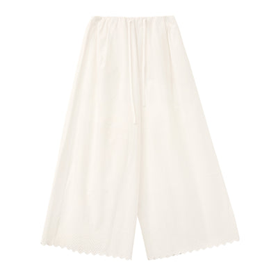 Pantalones Anchos Cropped Bordados para Verano - Casual y Cómodos - Image 7