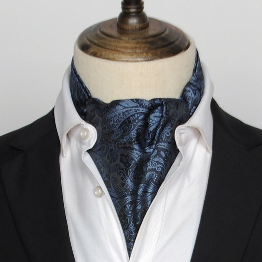 Camisa de Seda Estilo Vintage Británico con Pañuelo - Image 23