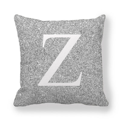 Funda de Almohada Gris con Letras Encriptadas - Tela Melocotón Premium - Image 27