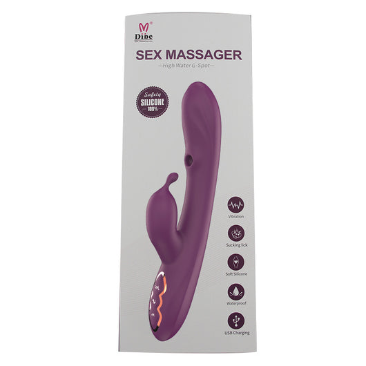 Estimulador de Silicona Suave con Vibración y Succión para Mujer