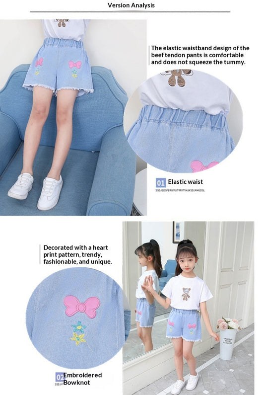 Shorts de Mezclilla para Niñas - Versátiles y Perfectos para Actividades al Aire Libre - Image 24