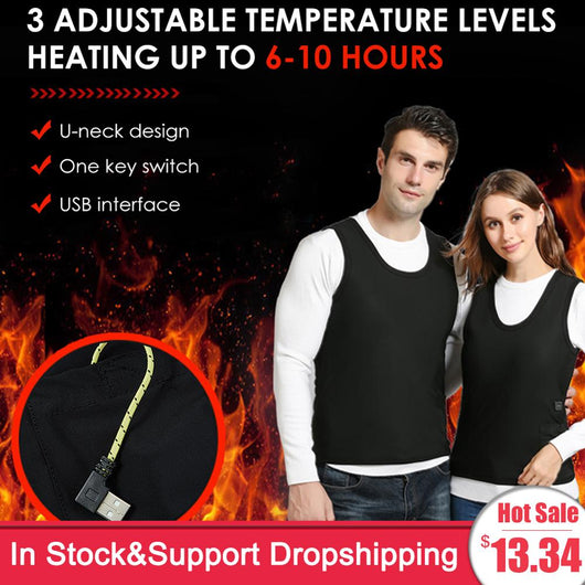 Chaleco Térmico Inteligente USB con 3 Niveles de Calor para Actividades Outdoor - Image 8