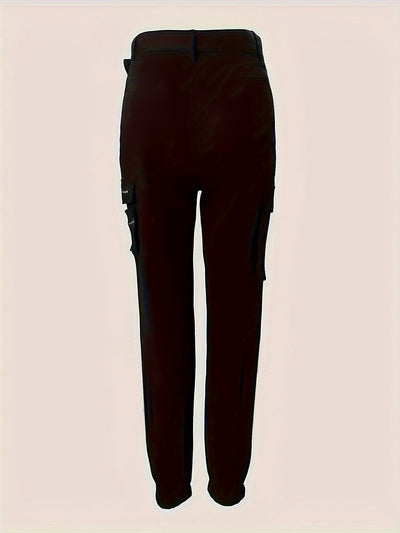 Pantalones de Trabajo Talle Alto con Bolsillos de Cierre - Image 4