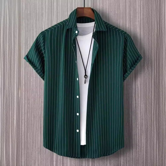Camisa Hombre a Rayas con Botones Manfinity Homme - Image 6