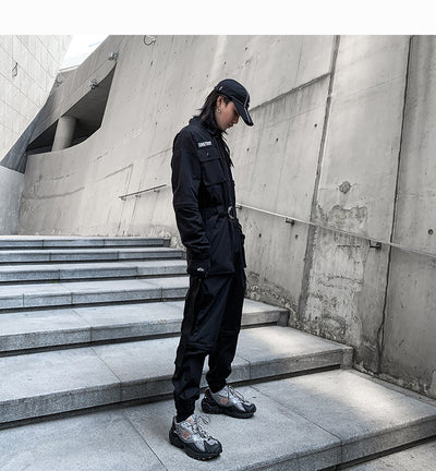 Overol Casual Unisex de Fibra Poliéster Estilo Japonés - Image 9