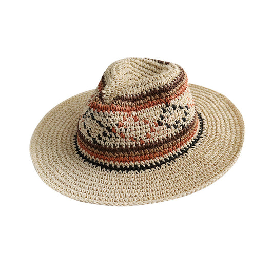 Sombrero Tejido a Mano con Ala Ancha para Viajes - Image 5